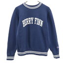 古着 Champion チャンピオン ビームス別注 青単 復刻 長袖 リバースウィーブ スウェット トレーナー S ネイビー x BEAMS 裏起毛 レディース...