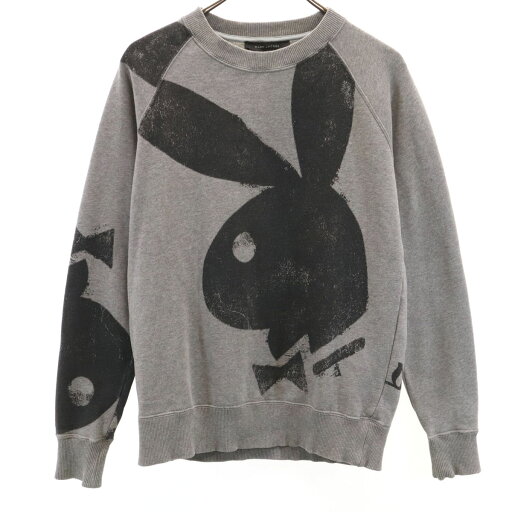 古着 MARC JACOBS マークジェイコブス プレイボーイ コラボ 長袖 スウェット トレーナー XS グレー x PLAYBOY メンズ 【中古】 【PD】 古着 MARC JACOBS マークジェイコブス プレイボーイ コラボ 長袖 スウェット トレーナー XS グレー x PLAYBOY メンズ 【中古】 【PD】