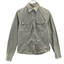 古着 MONCLER モンクレール ハンガリー製 長袖 コットンシャツ S ベージュ レディース 【中古】(4)