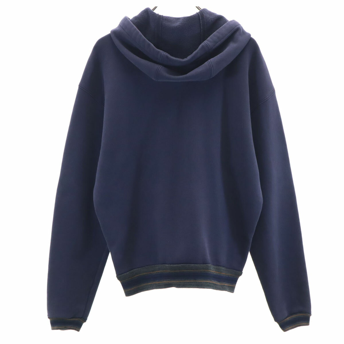 古着 PRADA プラダ イタリア製 長袖 ジップパーカー S ネイビー メンズ 【中古】