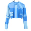 古着 NIKE ナイキ x OFF-WHITE オフホワイト コラボ ランニング 長袖 ウェア S 水色 トップス レディース 【中古】 【PD】