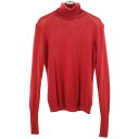 古着 MAX MARA Weekend マックスマーラウィークエンド シルクブレンド 長袖 タートルネック ニット M レッド メンズ 【中古】
