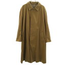 古着 Aquascutum アクアスキュータム 60s 70s イングランド製 ヴィンテージ Aqua5 ステンカラーコート オリーブ メンズ 【中古】 【PD】