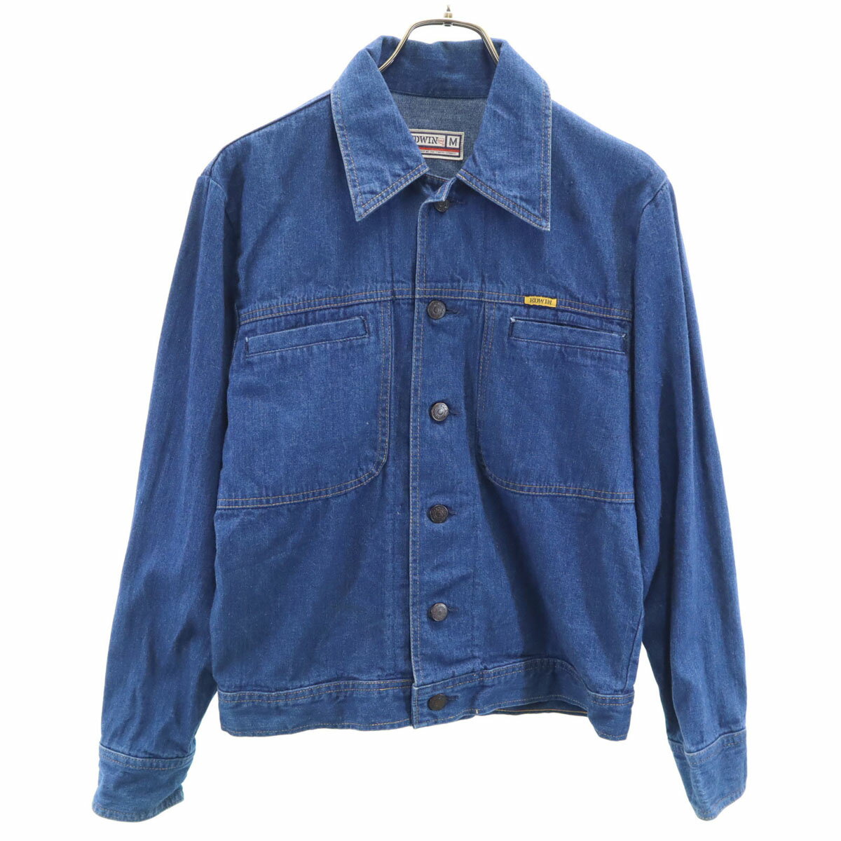 古着 エドウィン EDWIN デニムジャケット M インディゴブルー メンズ 【中古】