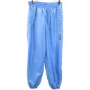 古着 adidas アディダス 70s ヴィンテージ ウインドパンツ L ブルー デサント メンズ 【中古】 【PD】