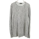 古着 Emporio Armani エンポリオアルマーニ 長袖 セーター 48 グレー メンズ 【中古】 【PD】