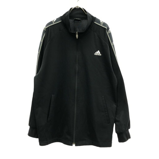 古着 adidas アディダス 日本製 トラックジャケット XO ブラック トレーニング ジャージ メンズ 【中古】 古着 adidas アディダス 日本製 トラックジャケット XO ブラック トレーニング ジャージ メンズ 【中古】