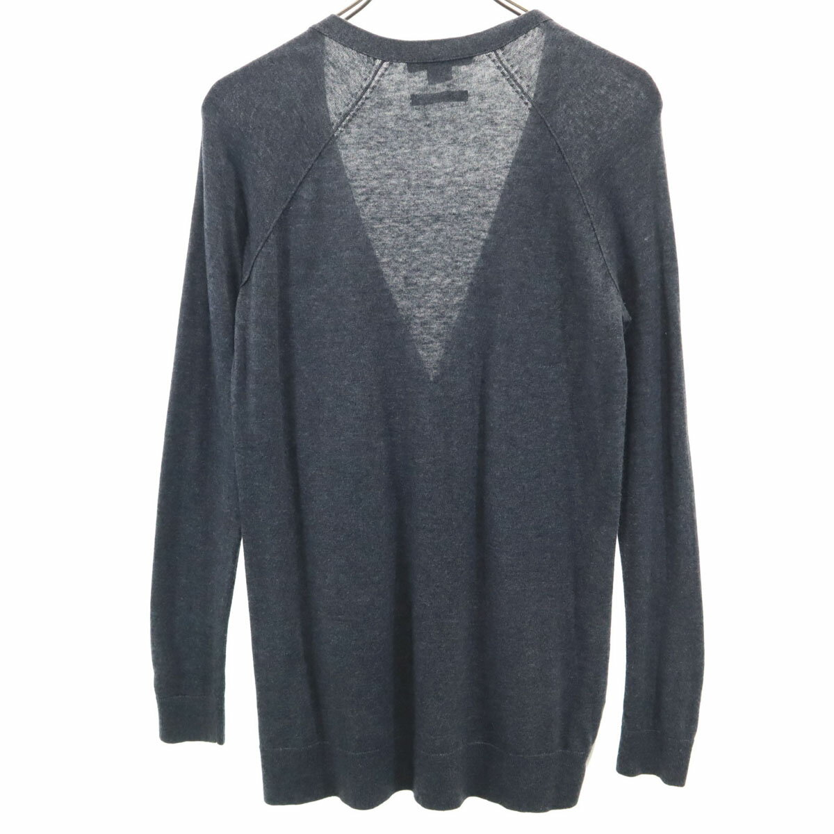 古着 ARMANI EXCHANGE アルマーニエクスチェンジ 長袖 カーディガン S/P グレー ニット レディース 【中古】 【PD】