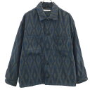 古着 JOURNAL STANDARD ジャーナルスタンダード アーガイル柄 長袖 シャツ M ブルー メンズ 【中古】 【PD】