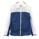 古着 UNDER ARMOUR アンダーアーマー トレーニング 長袖 ジップパーカー L ネイビー レディース 【中古】 【PD】