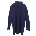 古着 hatra ハトラ 日本製 長袖 タートルネック セーター S ネイビー メンズ 【中古】