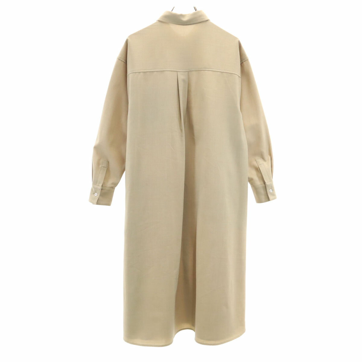 古着 FREAK'S STORE フリークスストア 長袖 シャツワンピース F ベージュ レディース 【中古】 【PD】
