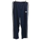 古着 アディダスオリジナルス adidas Originals トレフォイルロゴ ロングジャージパンツ 2XL ネイビー ビッグサイズ メンズ 【中古】