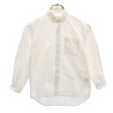 古着 イヴサンローラン YVES SAINT LAURENT 90s オールド 長袖 オックスフォード ボタンダウンシャツ 130 ホワイト キッズ 【中古】