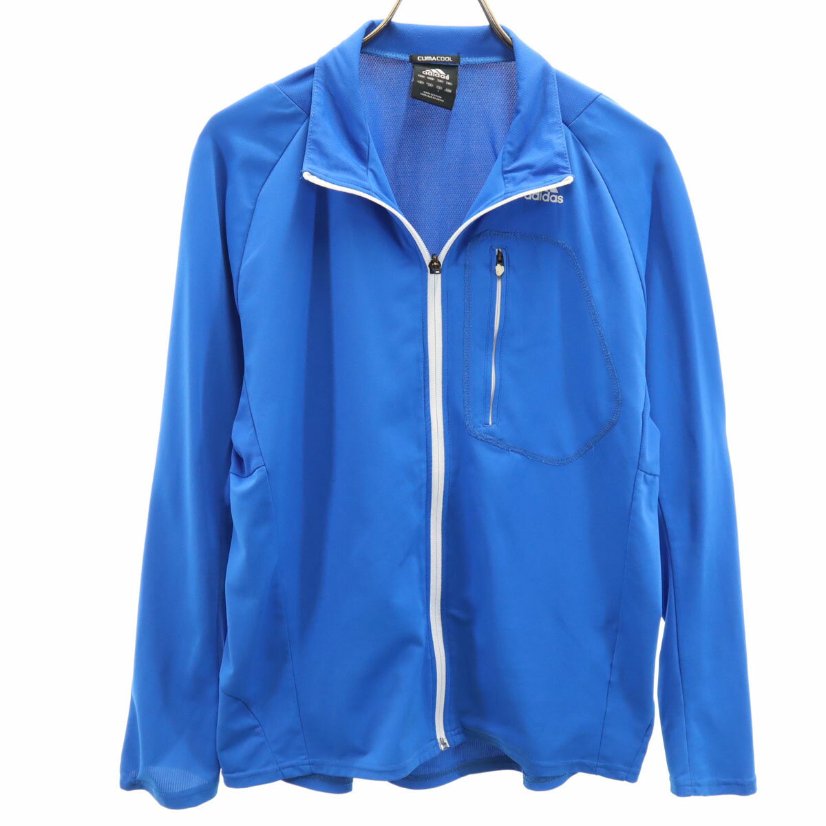古着 adidas アディダス トレーニング ジャケット L ブルー メンズ 【中古】 【PD】