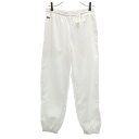 古着 ラコステスポーツ LACOSTE SPORT 未使用 ウインドパンツ XS ホワイト メンズ 【中古】