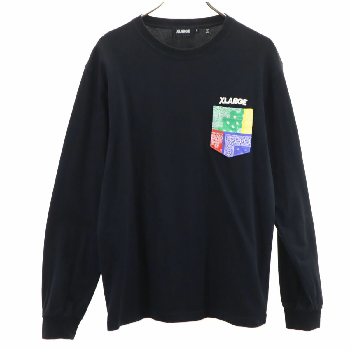 古着 エクストララージ XLARGE 長袖 Tシャツ M ブラック ロンT メンズ 【中古】