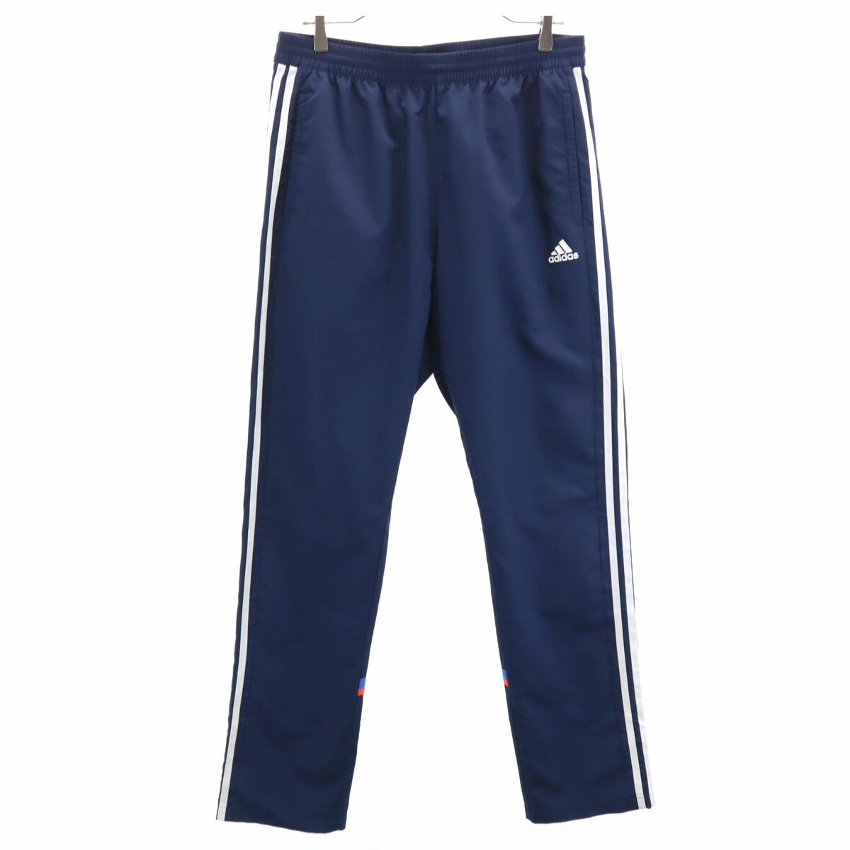 古着 アディダス adidas ロングパンツ XO ネイビー系 ビッグサイズ メンズ 【中古】