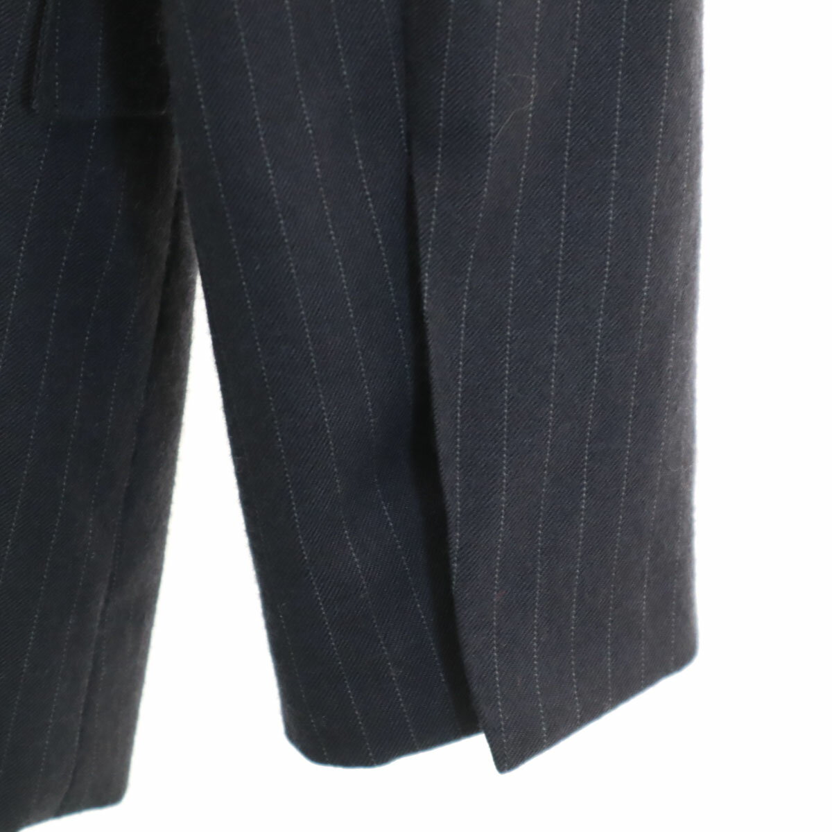 古着 GUCCI グッチ イタリア製 ウールブレンド ストライプ柄 ジャケット 38 ブラック レディース 【中古】