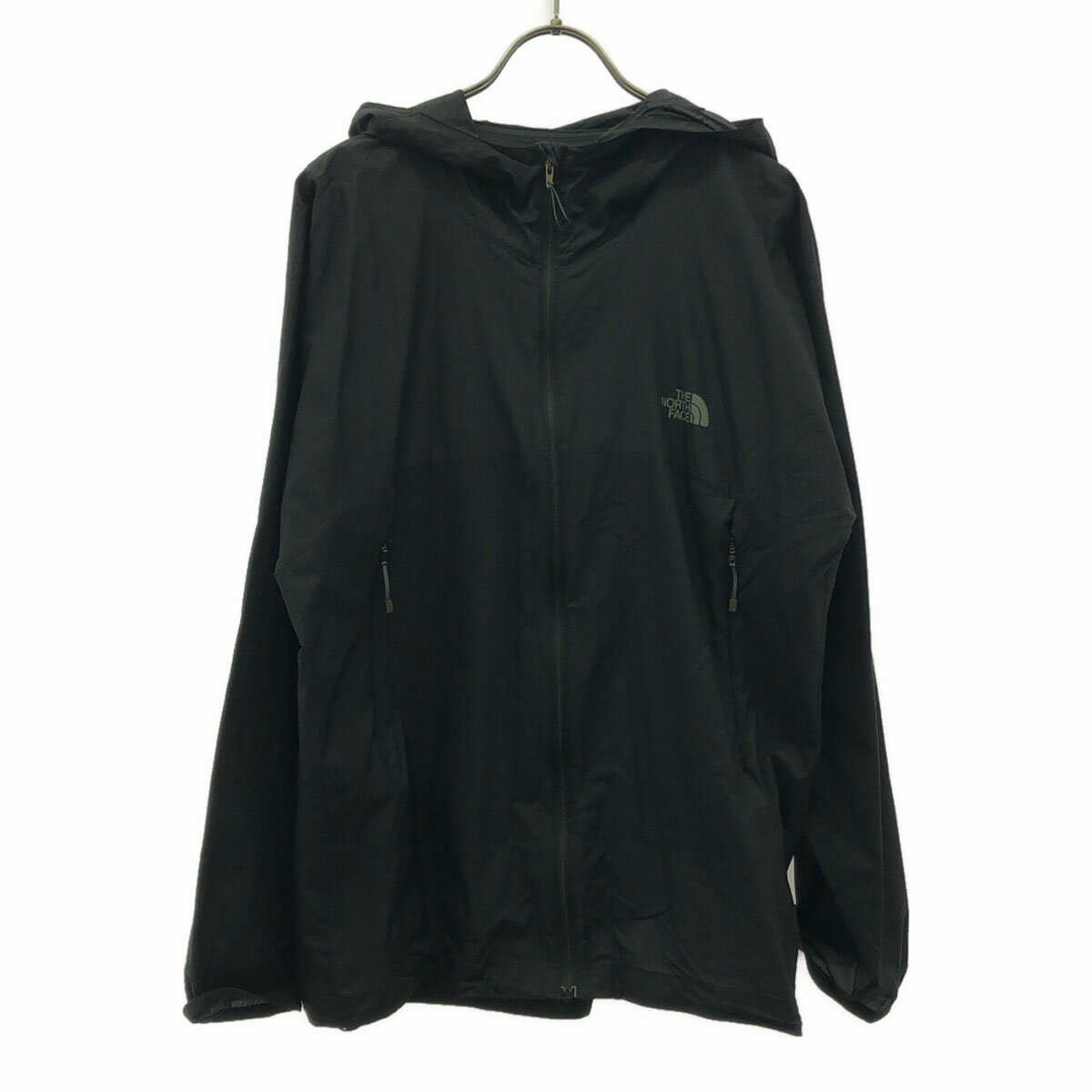 古着 THE NORTH FACE ザノースフェイス ロゴプリント クライムライト ジャケット L ブラック アウトドア NP11503 メンズ 【中古】
