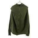 古着 STUSSY ステューシー 日本製 長袖 スウェット ジップパーカー M カーキ メンズ 【中古】