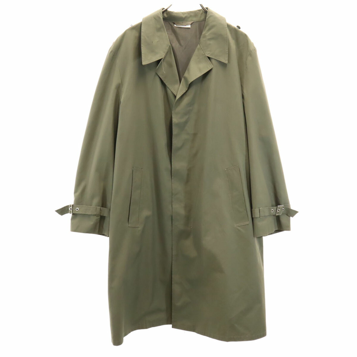 古着 EAST GERMANY ARMY 東ドイツ軍 70s 80s ヴィンテージ レインコート K52 カーキ ミリタリー メンズ 【中古】 【PD】