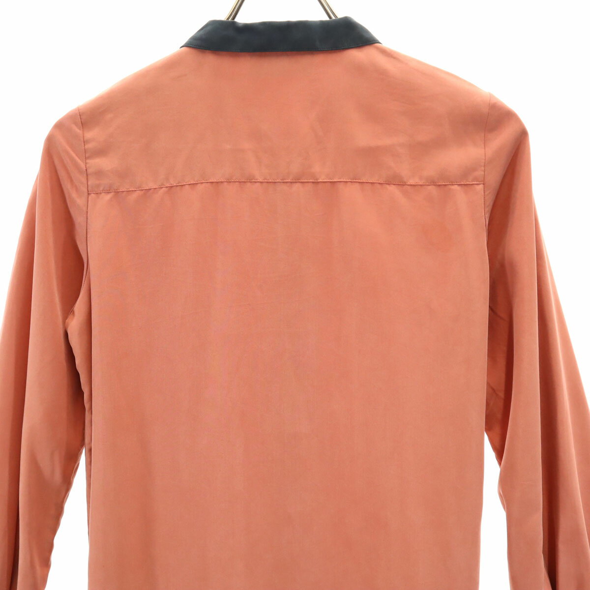 古着 FRED PERRY フレッドペリー 長袖 シャツワンピース 8 オレンジ系 レディース 【中古】