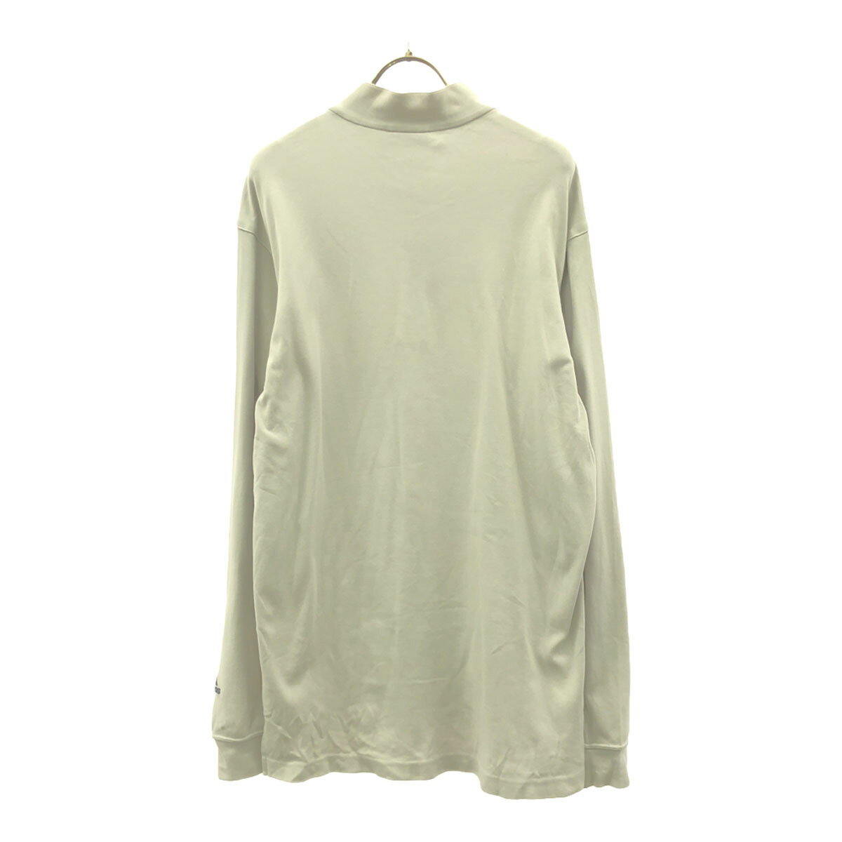 古着 adidas アディダス ゴルフ 長袖 ハーフジップ カットソー L/G グレージュ ロンT メンズ 【中古】