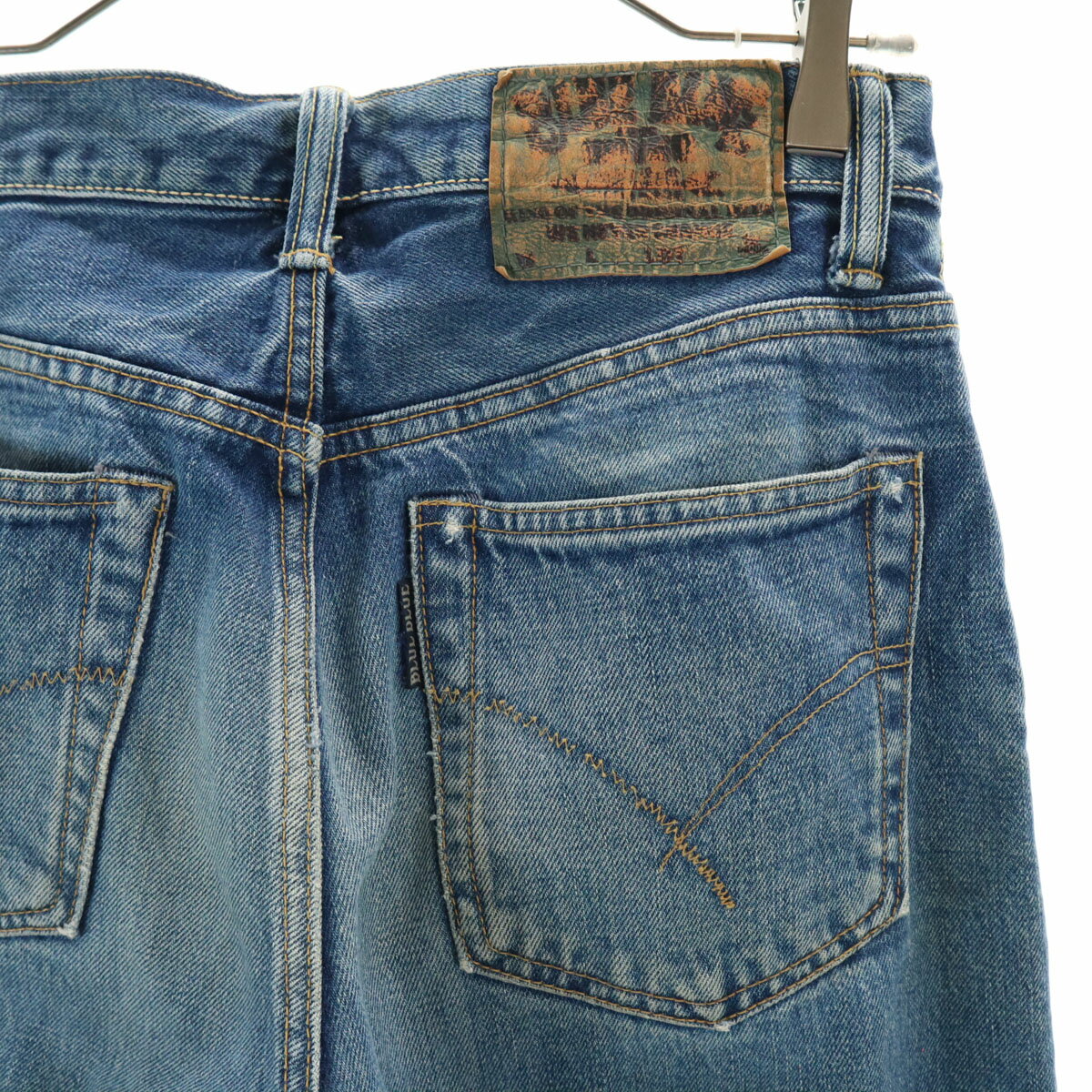 古着 BLUE BLUE ブルーブルー 日本製 デニムパンツ W29 ウォッシュブルー ジーンズ メンズ 【中古】