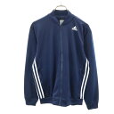 古着 adidas アディダス トレーニングジャージ M ネイビー メンズ 【中古】