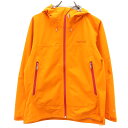 古着 MARMOT マーモット レインジャケット L オレンジ アウトドア レディース 【中古】