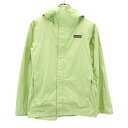 古着 patagonia パタゴニア トレントシェル レインジャケット XS ライムイエロー 83805 アウトドア レディース 【中古】