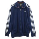 古着 adidas アディダス トレーニング トラックジャケット M ネイビー ジャージ 3ライン メンズ 【中古】(4)