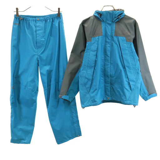 古着 THE NORTH FACE ノースフェイス ゴアテックス レインジャケット 上下 セットアップ S 水色 アウトドア NPW10505 収納袋付き レディース 【中古】 古着 THE NORTH FACE ノースフェイス ゴアテックス レインジャケット 上下 セットアップ S 水色 アウトドア NPW10505 収納袋付き レディース 【中古】