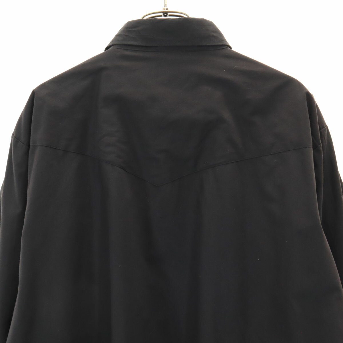 古着 ELY CATTLEMAN エリーキャトルマン 70s 80s ヴィンテージ 長袖 ウエスタンシャツ 17/35 黒 メンズ 【中古】