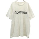 古着 FRUIT OF THE LOOM フルーツオブザルーム 90s USA製 オールド グッドマンシアター 半袖 Tシャツ XL グレー シングルステッチ Goodman メンズ 【中古】(4)