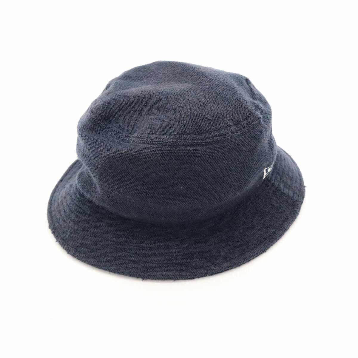 古着 NEW ERA ニューエラ パイル地 バケット ハット L-XL ネイビー 帽子 メンズ 【中古】