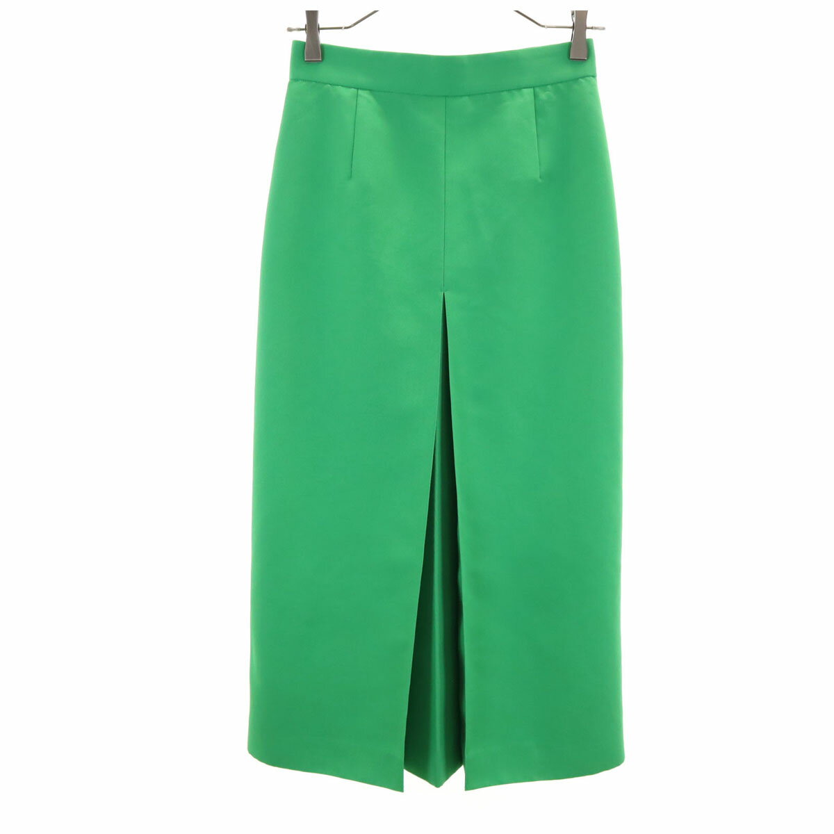 古着 UNITED ARROWS ユナイテッドアローズ 日本製 ロング丈 タイトスカート 36 黄緑 レディース 【中古】