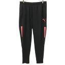 古着 PUMA プーマ トレーニング ロングジャージパンツ L 黒 メンズ 【中古】
