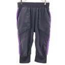 古着 NIKE ナイキ トレーニング クロップドパンツ M ネイビー レディース 【中古】