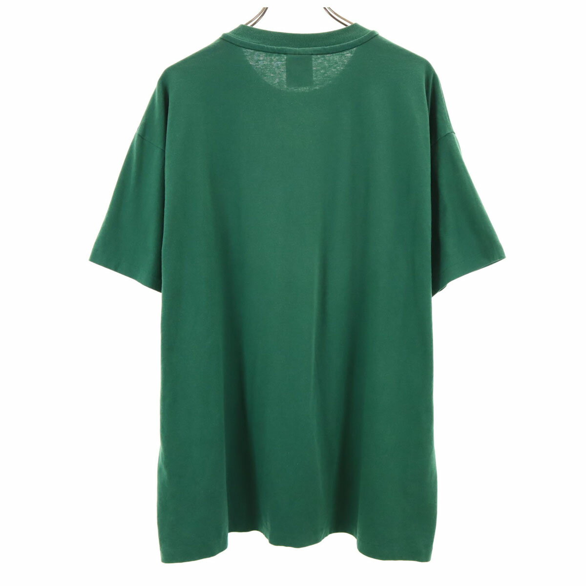 古着 Hanes ヘインズ 90s HEAVYWEIGHT50/50 オールド USA製 半袖 Tシャツ XL グリーン シングルステッチ メンズ 【中古】 【PD】