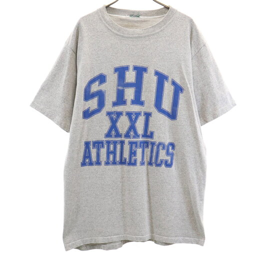 古着 OLD オールド 90s プリント 半袖 Tシャツ グレー シングルステッチ メンズ 【中古】 古着 OLD オールド 90s プリント 半袖 Tシャツ グレー シングルステッチ メンズ 【中古】