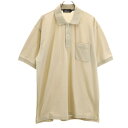 古着 FIRSTDOWN ファーストダウン 半袖 ポロシャツ L ベージュ メンズ 【中古】(4)