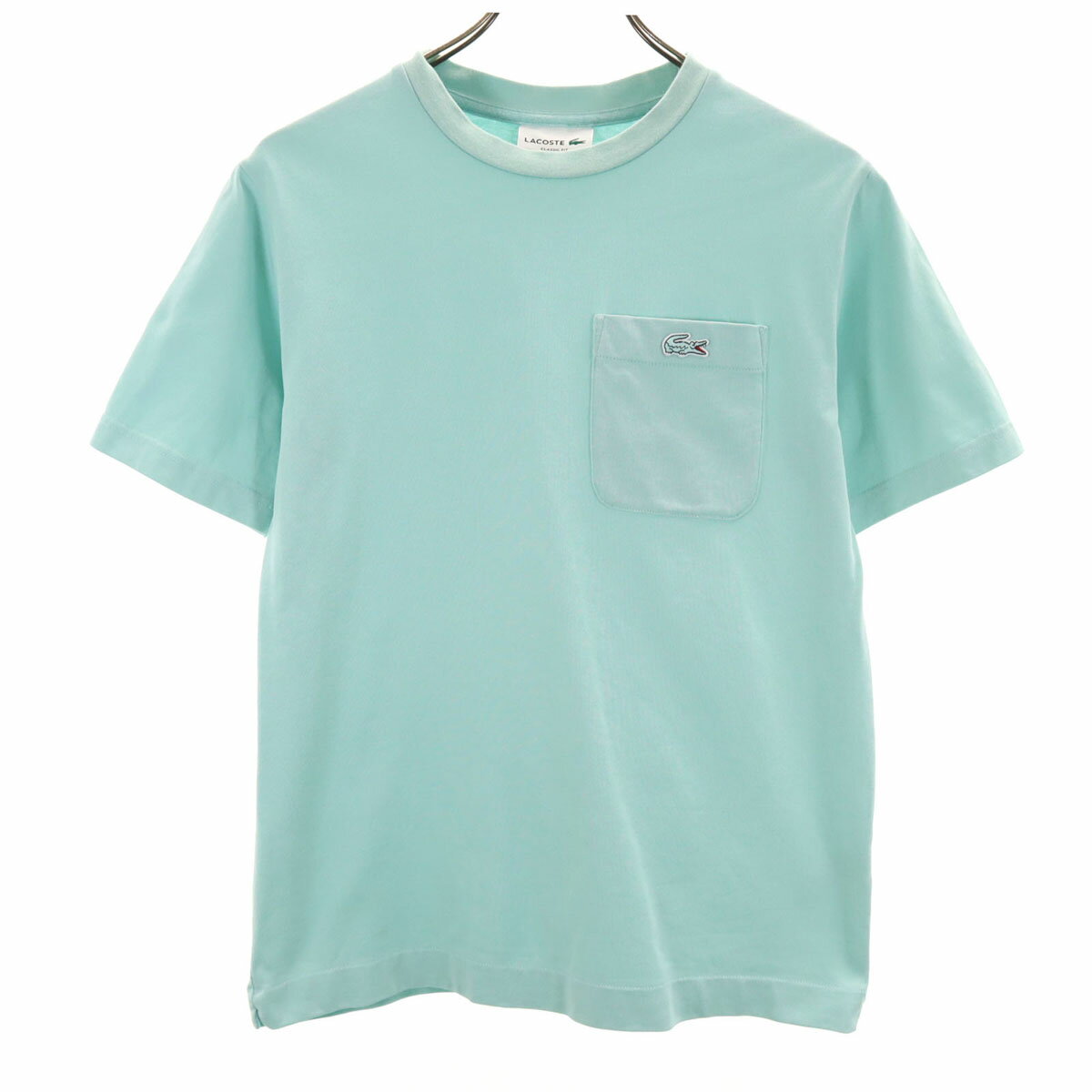 Rakuten - 古着 LACOSTE ラコステ 半袖 クラシックフィット Tシャツ XS ライトブルー メンズ 【中古】