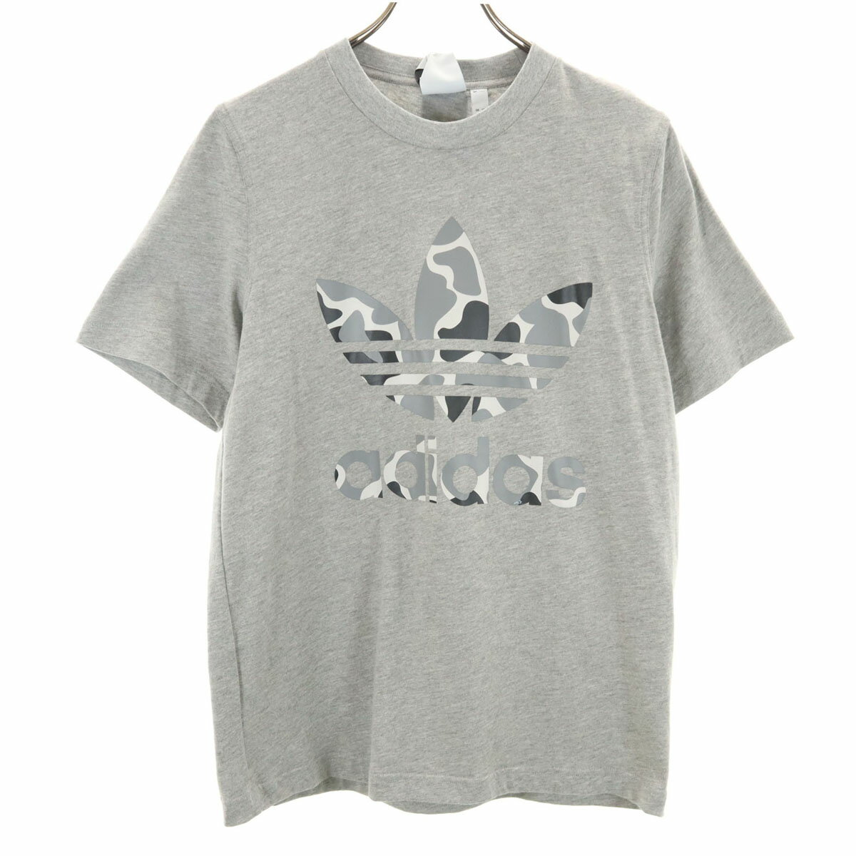 古着 adidas Originals アディダスオリジナルス 未使用 トレフォイルロゴ 半袖 Tシャツ S グレー メンズ 【中古】