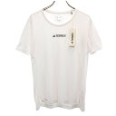 古着 adidas アディダス 未使用 トレーニング 半袖 ウェア L ホワイト レディース 【中古】
