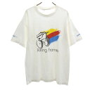 古着 BELTON ベルトン 90s オールド Racing Frames 半袖 Tシャツ L ホワイト シングルステッチ メンズ 【中古】(4)