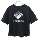 古着 Columbia コロンビア 半袖 ノース カスケーズ リラックスド Tシャツ M ブラック アウトドア レディース 【中古】