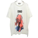 古着 MARVEL マーベル KITH キス コラボ 未使用 半袖 Tシャツ L 白 スパイダーマン タグ付き メンズ 【中古】