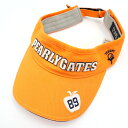 古着 PEARLY GATES パーリーゲイツ サンバイザー FREE オレンジ ゴルフ ユニセックス メンズ 【中古】